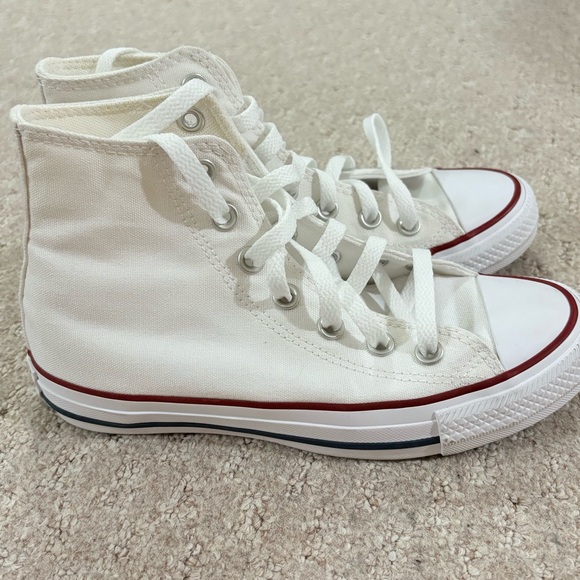 Converse All Star Chuck Taylor Womens 5.5 Shoes White High Top Sneakers - Picture 5 of 10